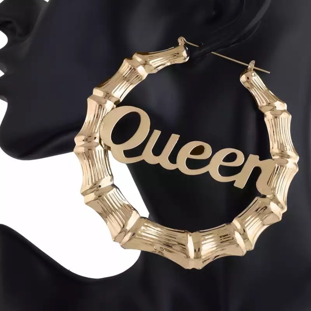 Bamboo Queen Earrings (Gold Plated)